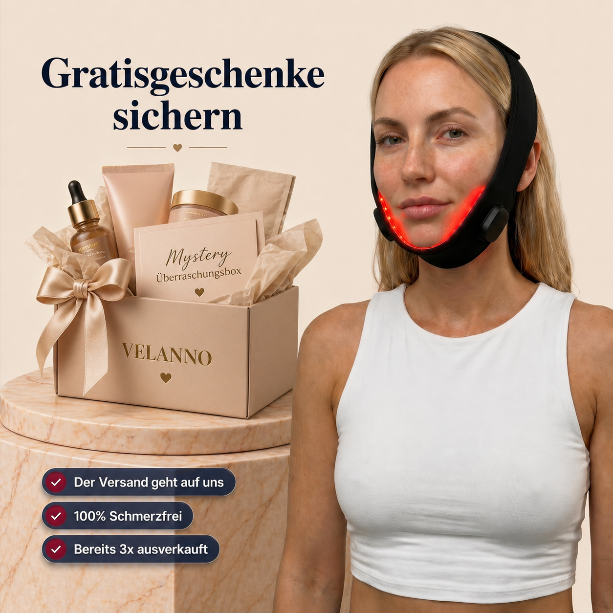 LUMÉRA™ JAW | Dual Infrarot Rotlichttherapie mit 3-Schicht Straff-Technologie™