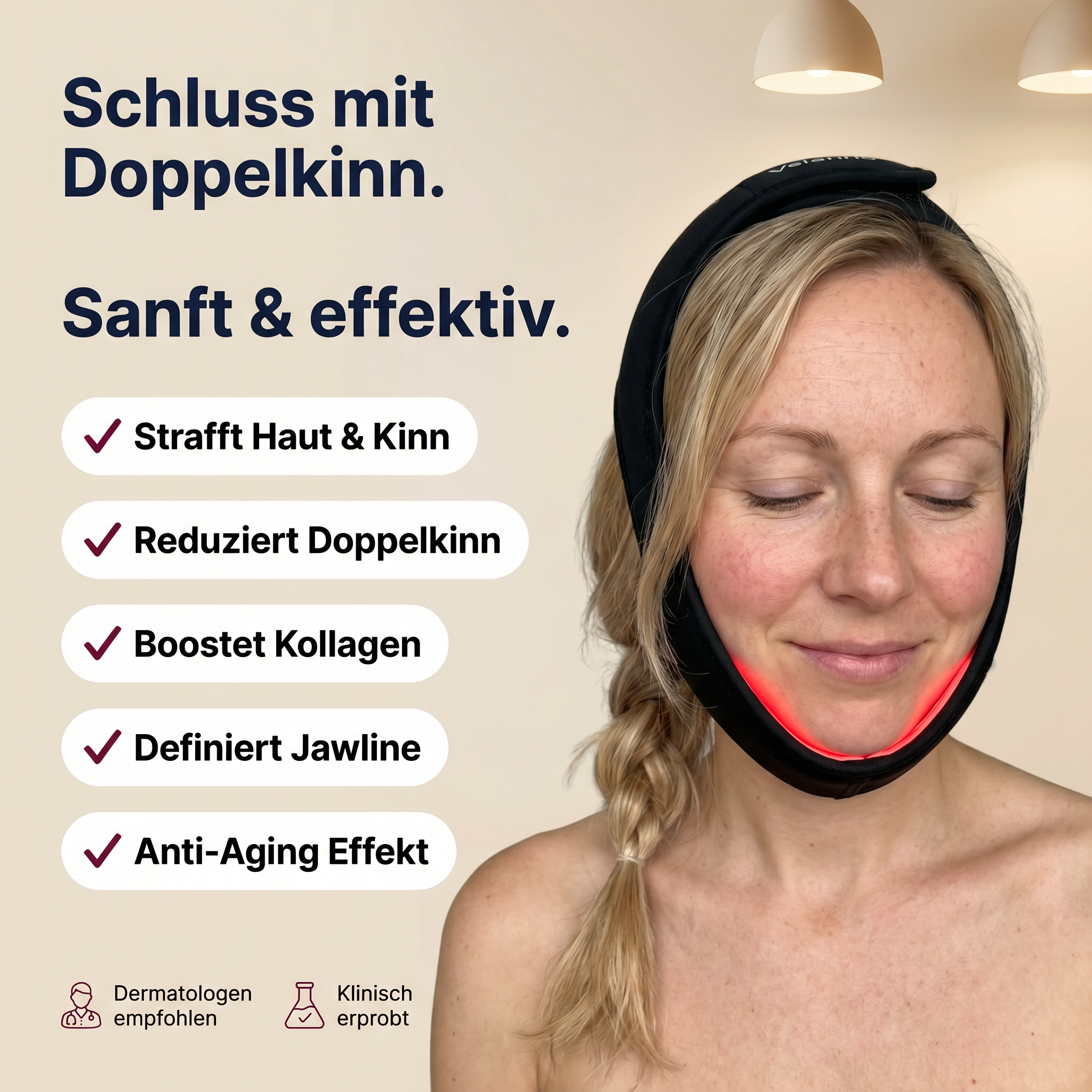LUMÉRA™ JAW | Dual Infrarot Rotlichttherapie mit 3-Schicht Straff-Technologie™