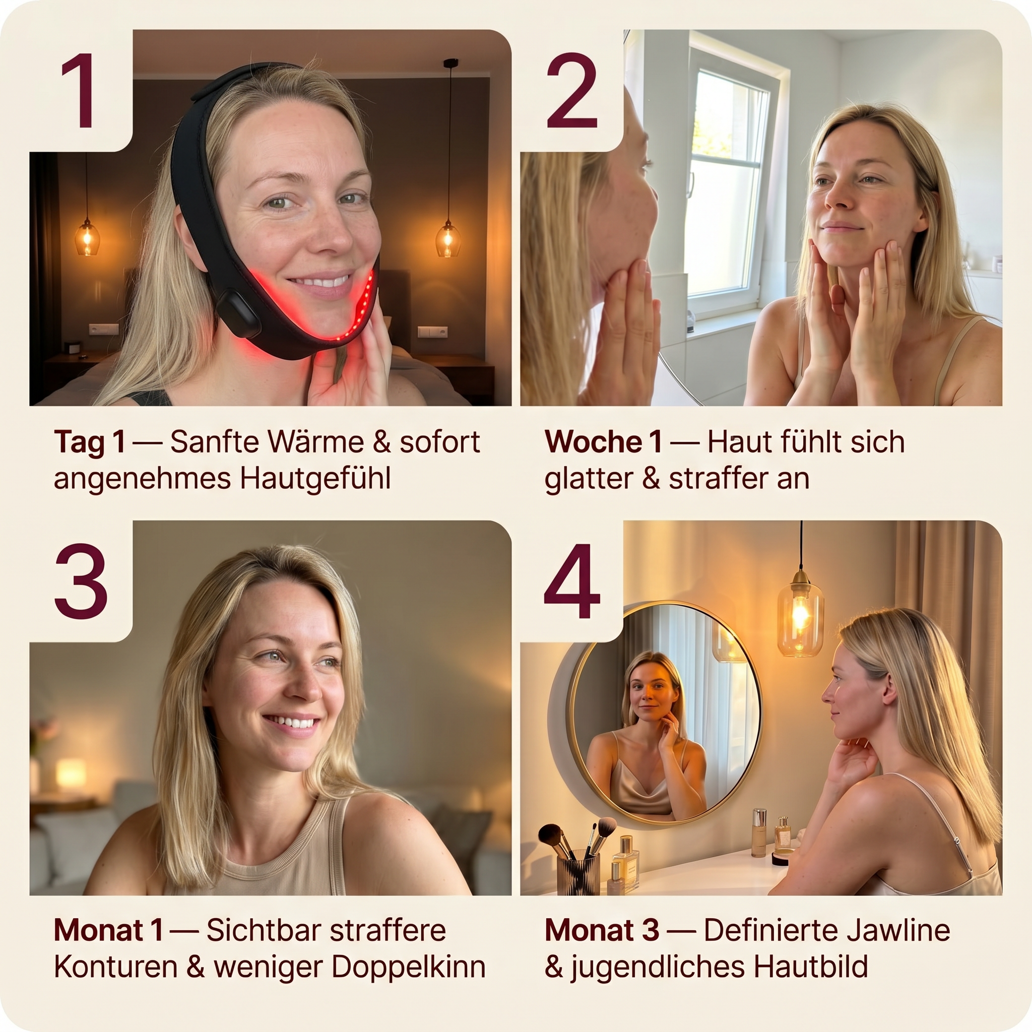 LUMÉRA™ JAW | Dual Infrarot Rotlichttherapie mit 3-Schicht Straff-Technologie™